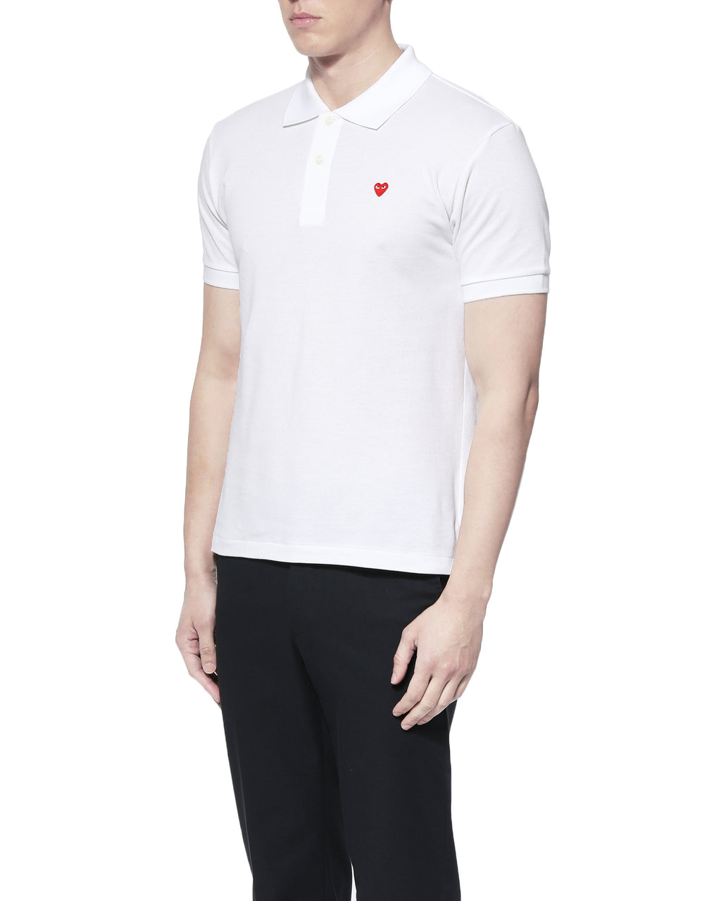 Heart logo polo shirt