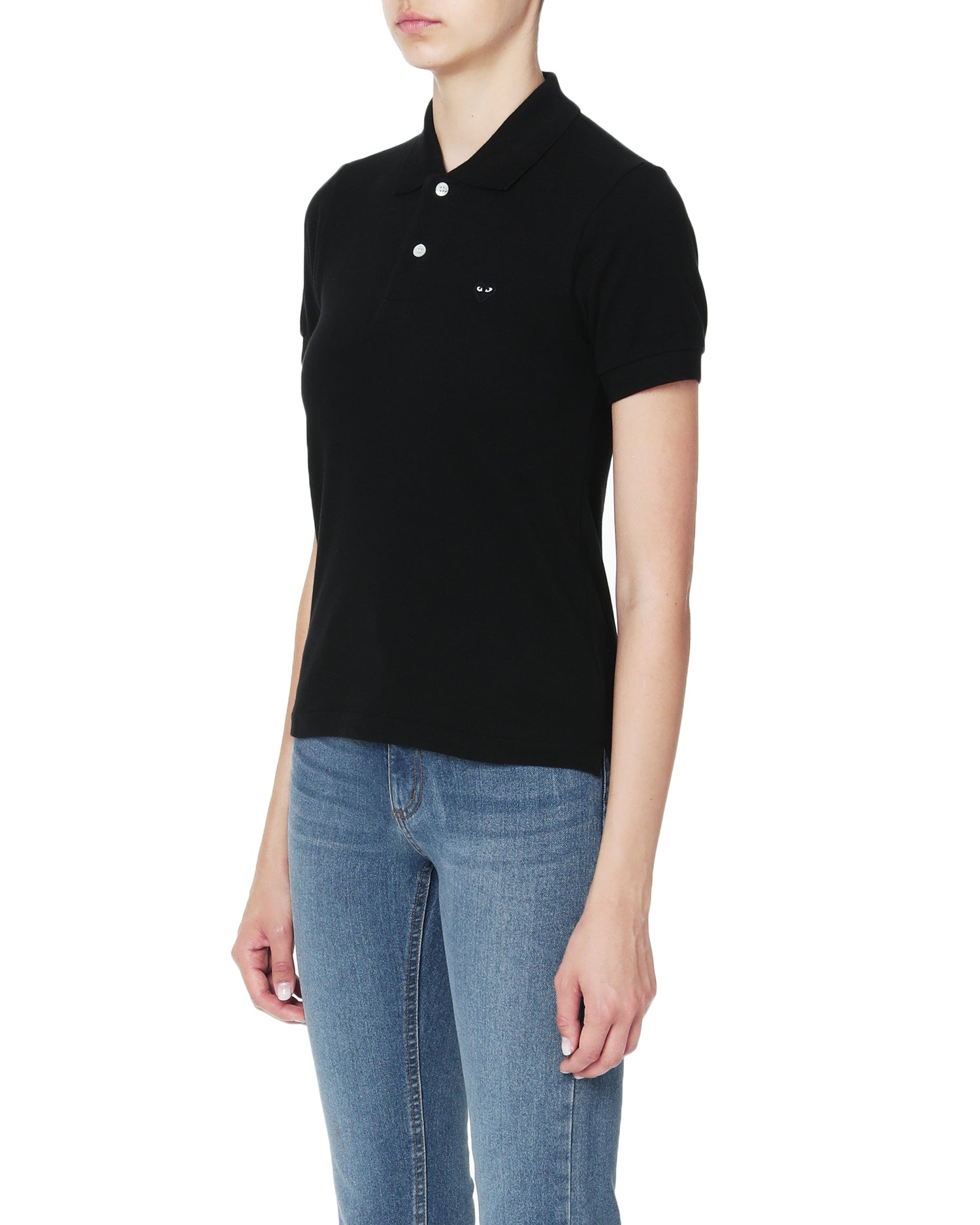 Heart logo polo shirt