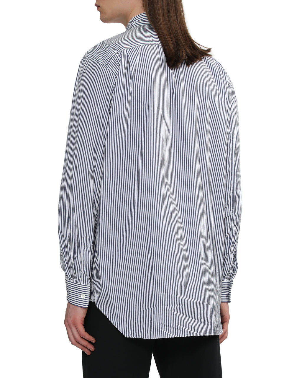 Heart patch stripe shirt