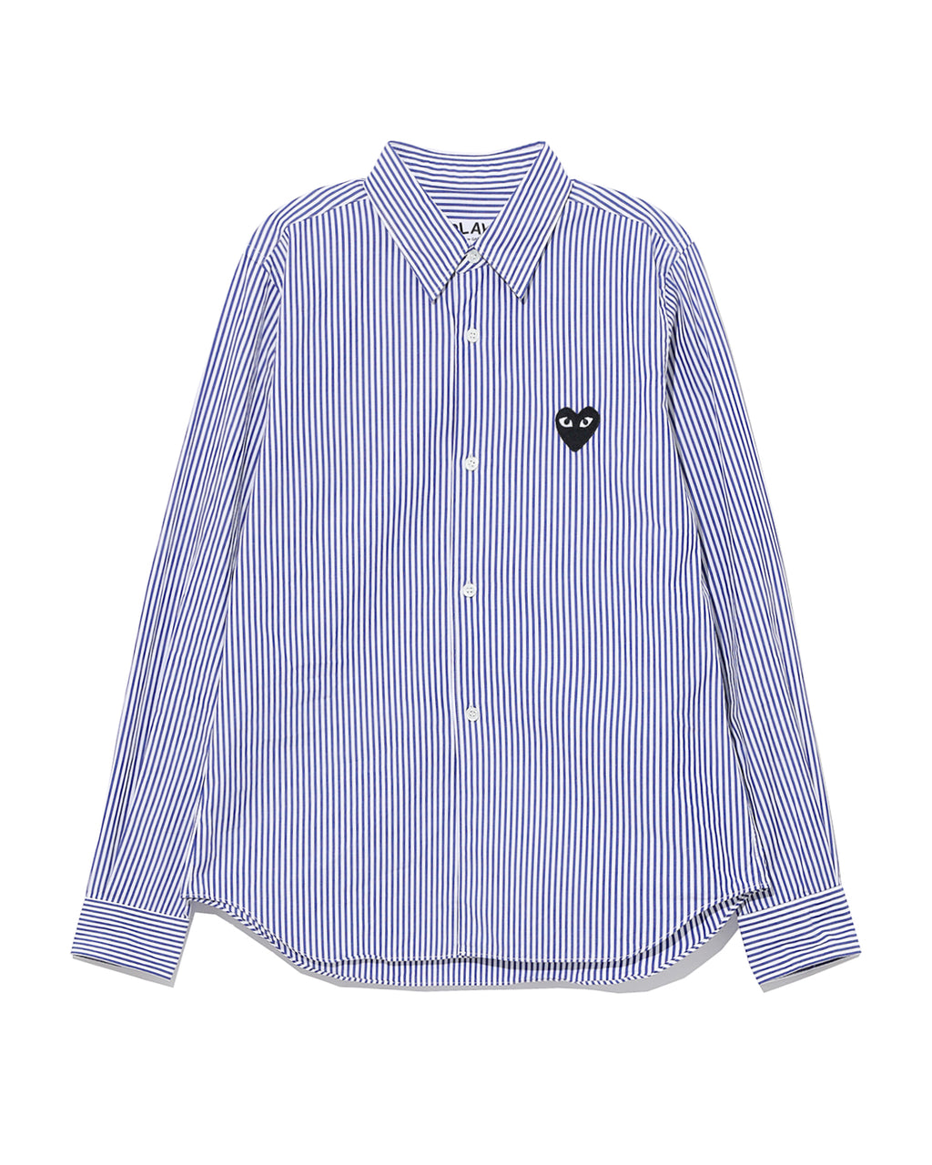 Heart logo pinstripes shirt