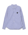 Heart logo pinstripes shirt