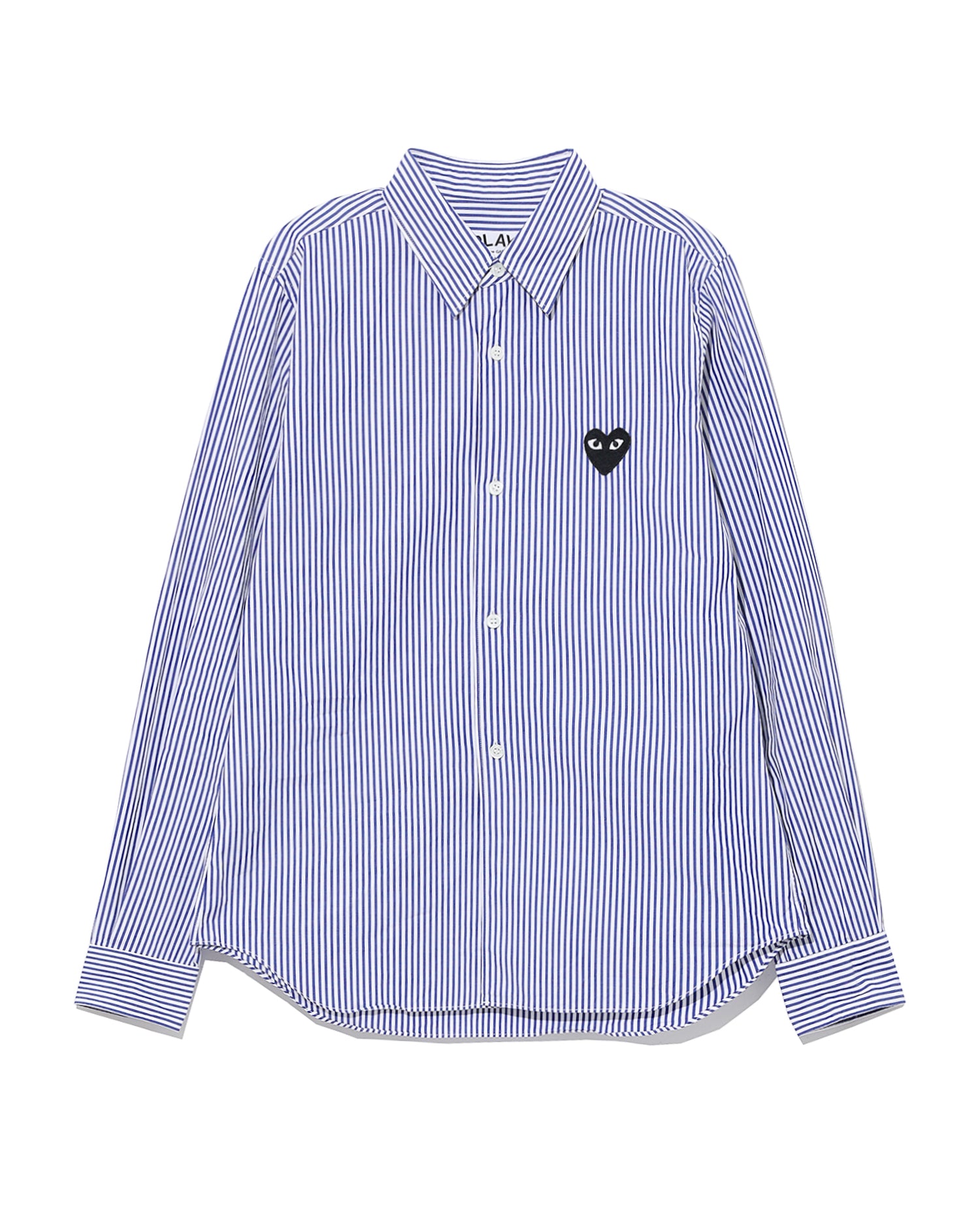 Heart logo pinstripes shirt