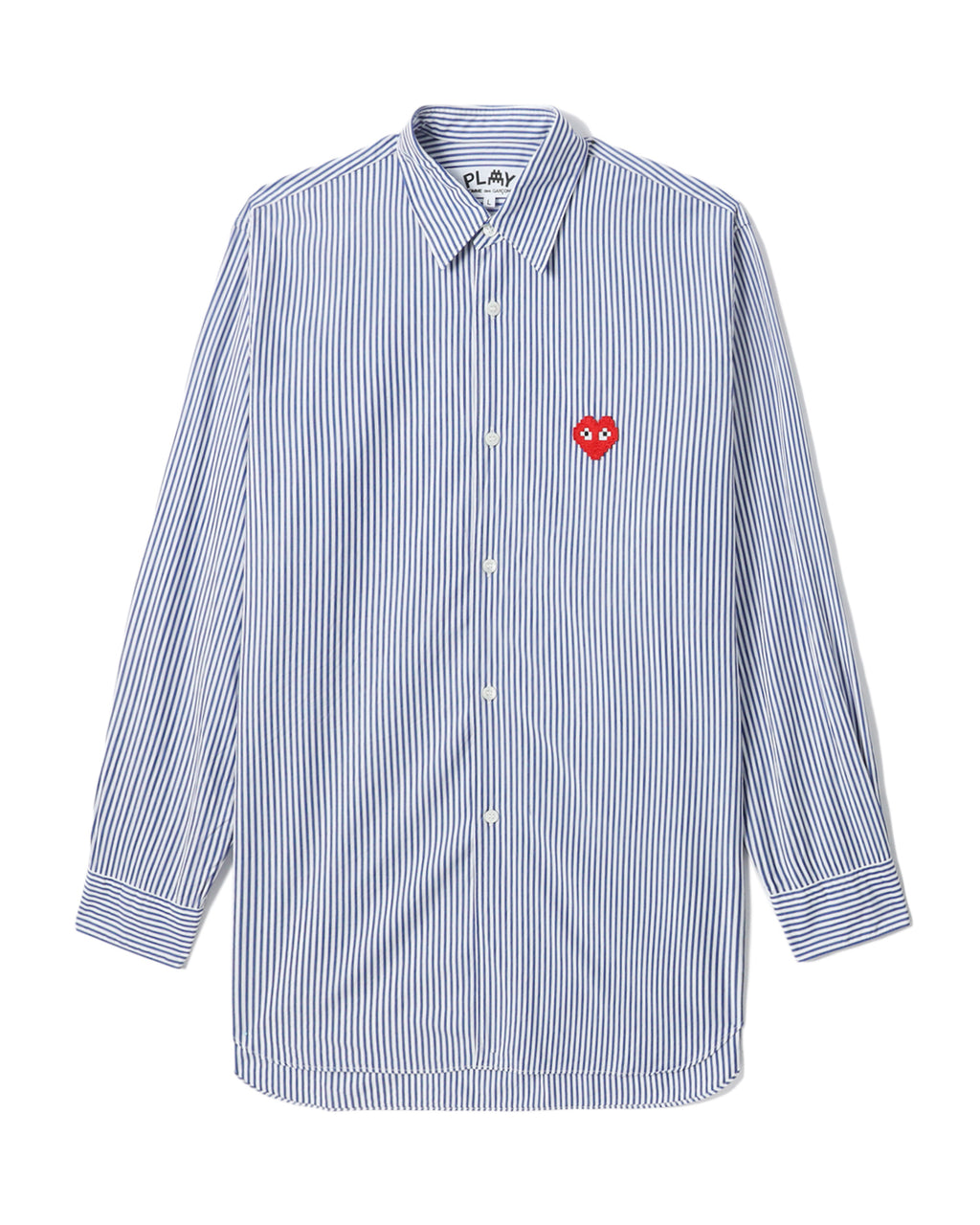 X INVADER logo stripe shirt