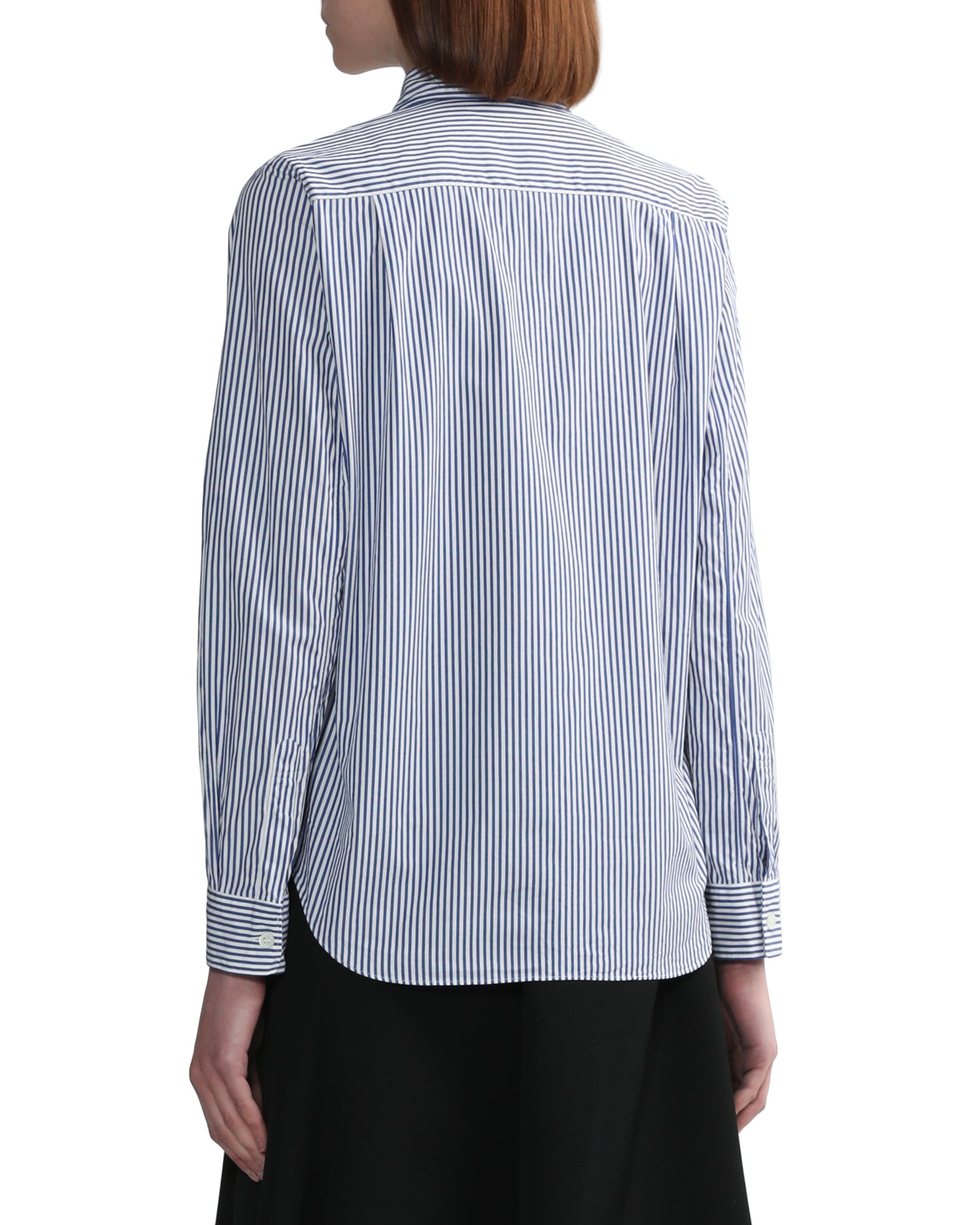 X INVADER striped long-sleeve shirt