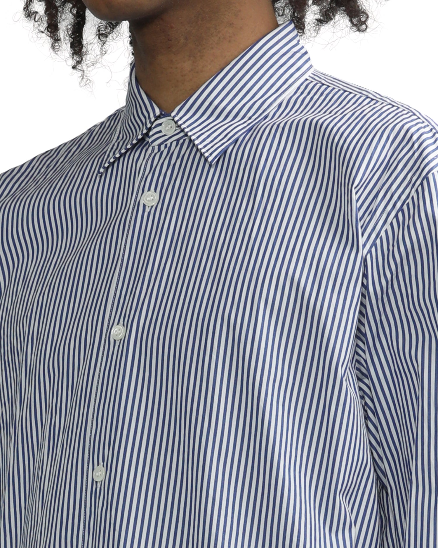 X INVADER logo stripe shirt