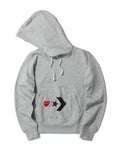 X Converse logo hoodie