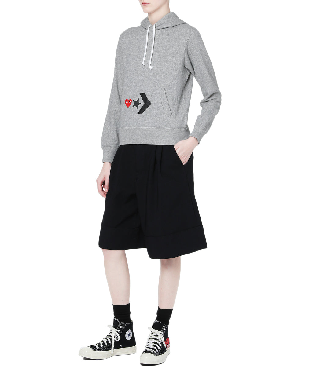 X Converse logo hoodie