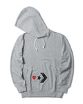 X Converse logo hoodie