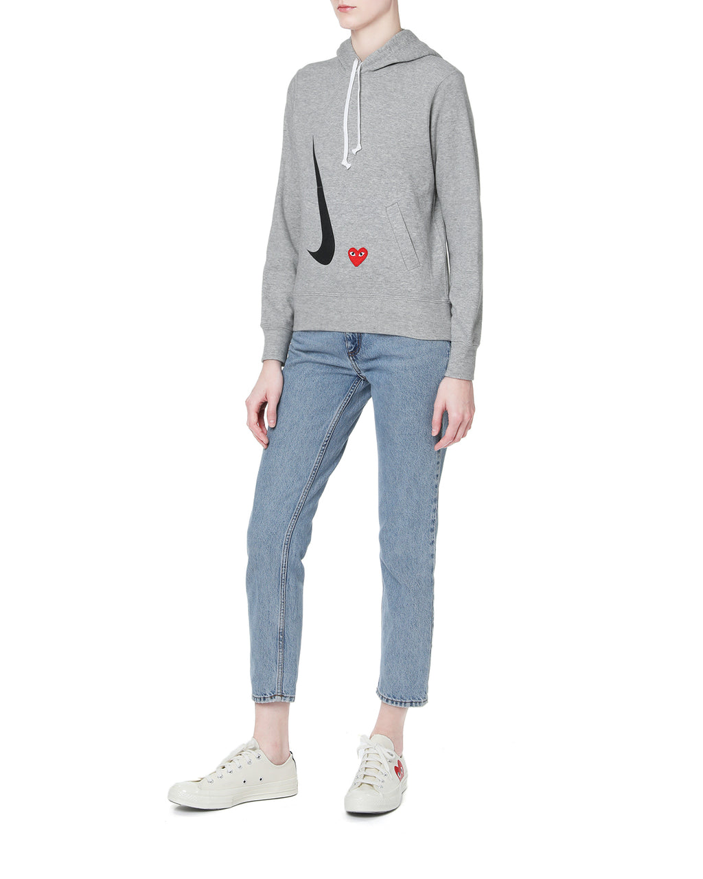 X Nike logo hoodie