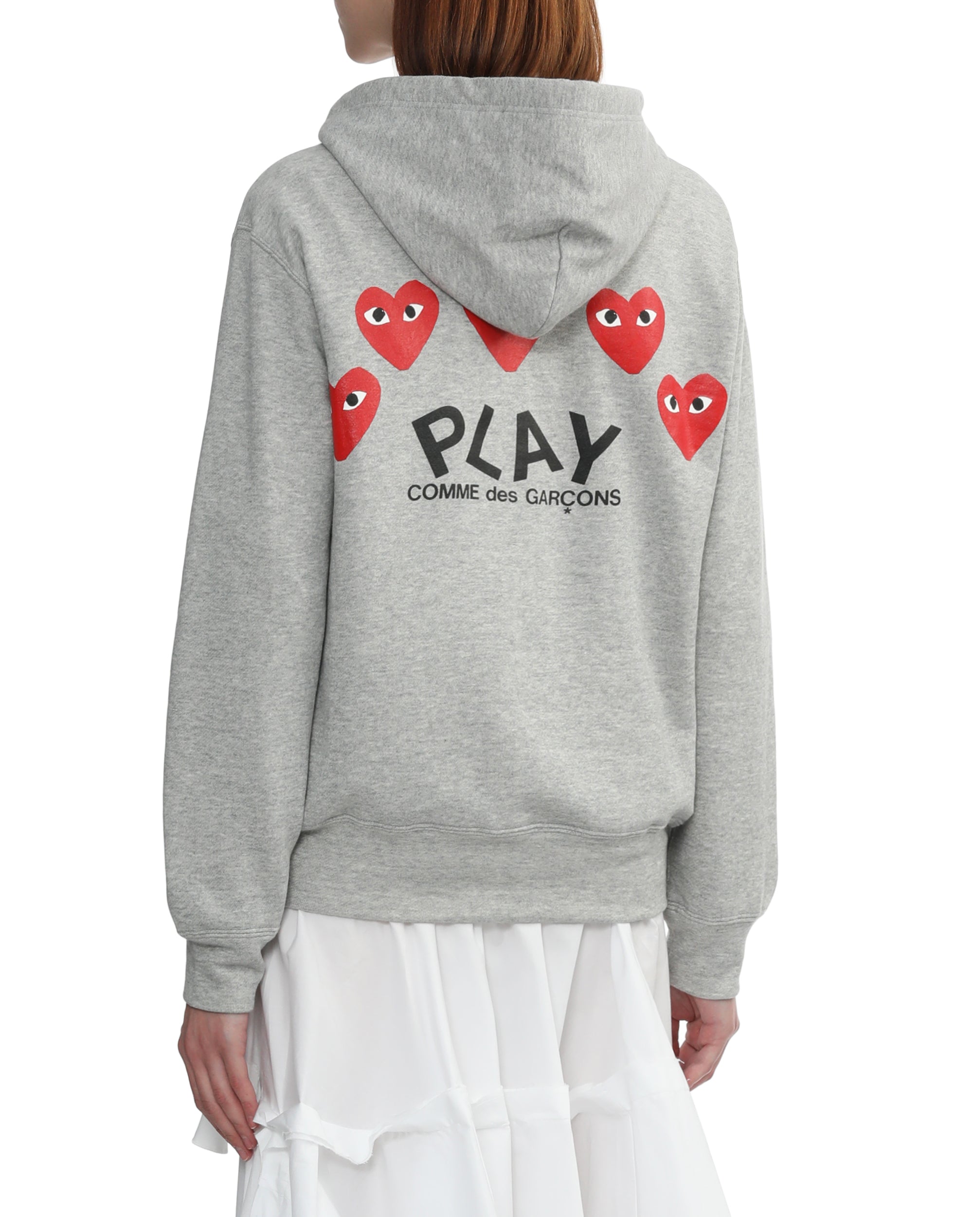 Multi logo zip up hoodie