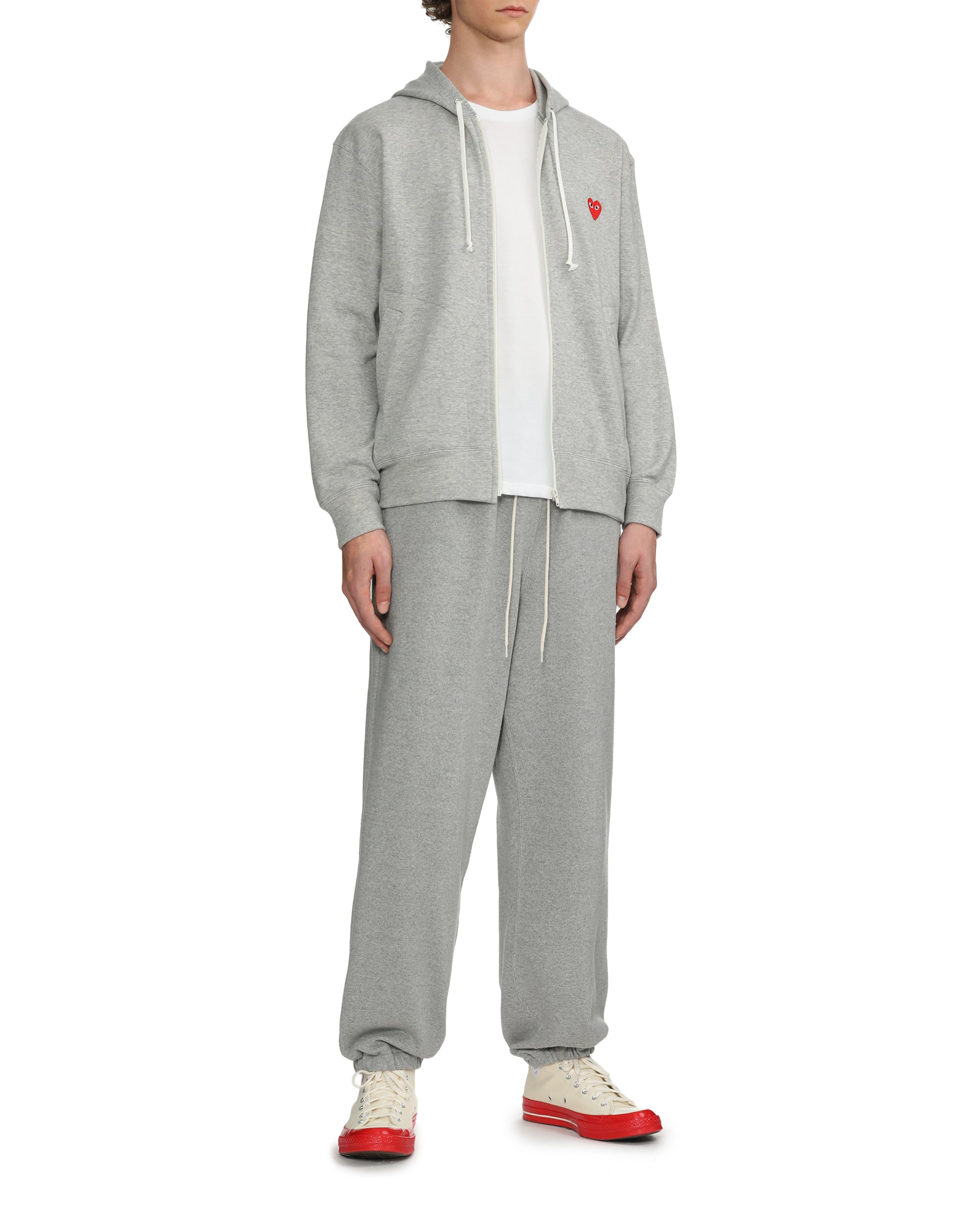 Multi logo zip up hoodie