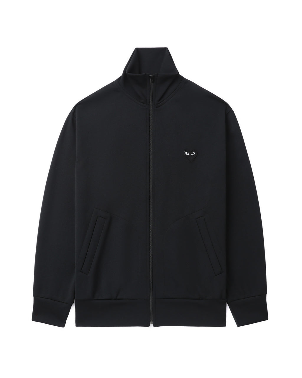 Heart emblem zip-up jacket