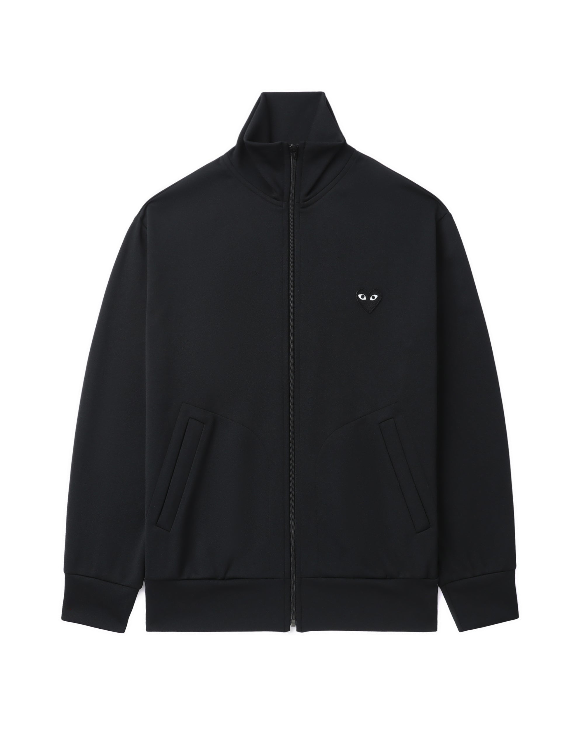 Heart emblem zip-up jacket