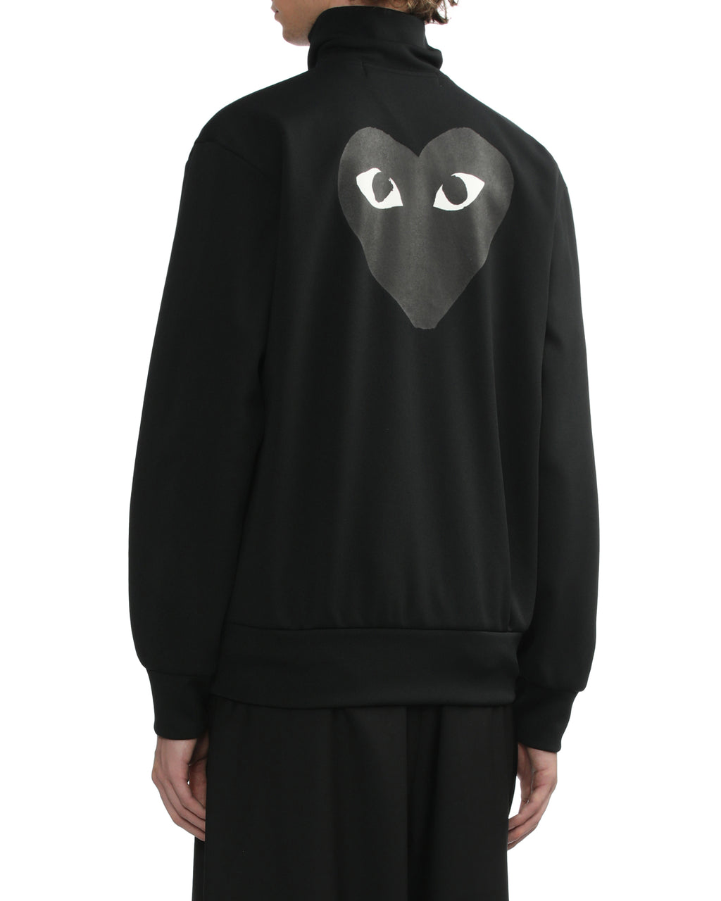 Heart emblem zip-up jacket
