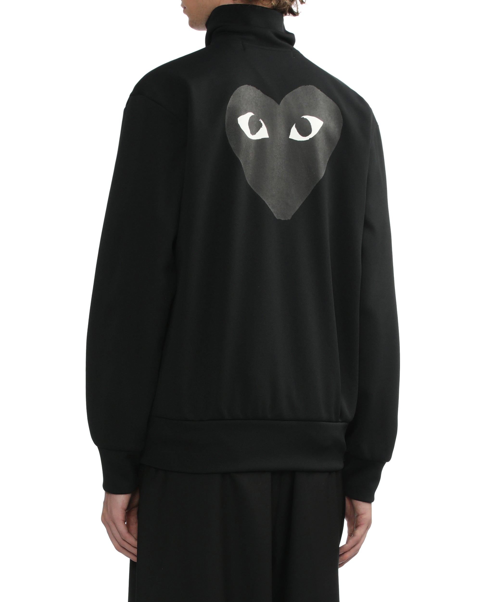 Heart emblem zip-up jacket