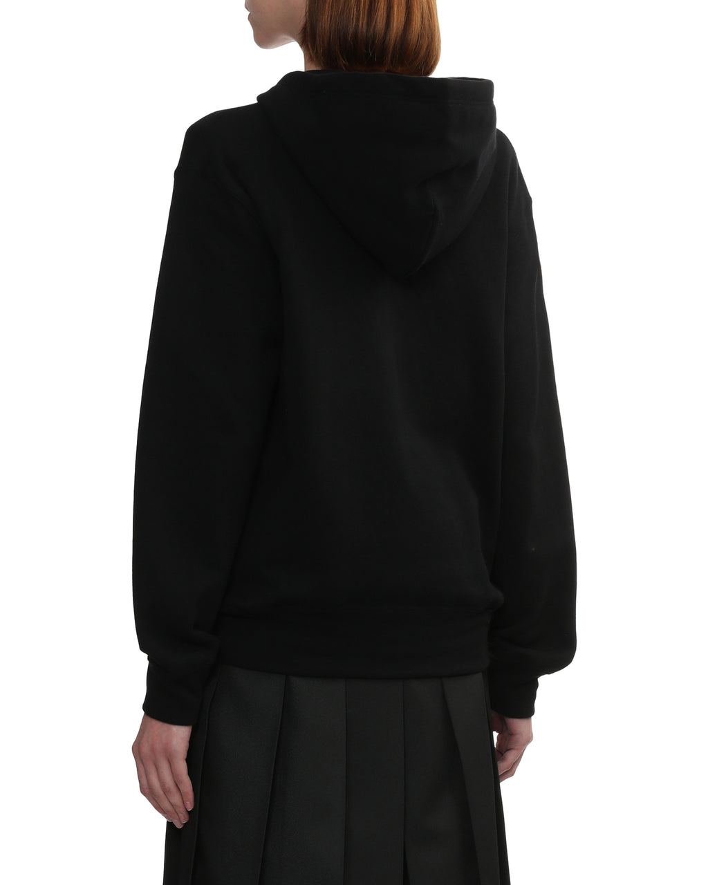 Merged heart emblem hoodie