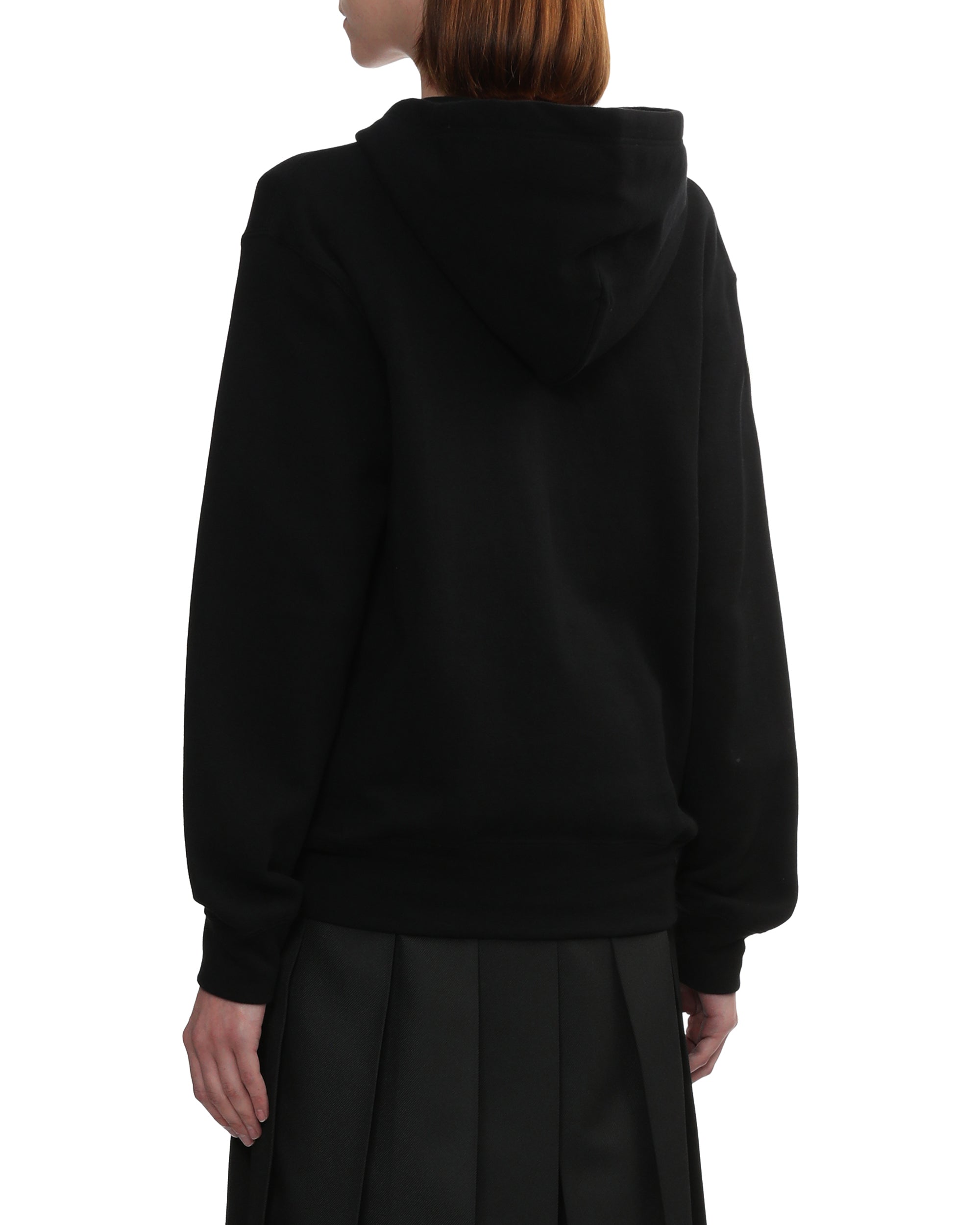 Merged heart emblem hoodie