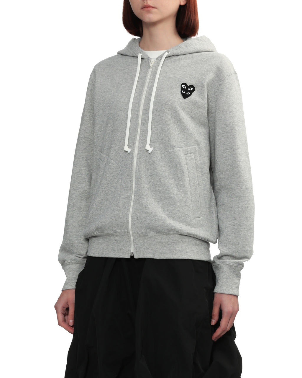 Logo embroidered zip-up jacket