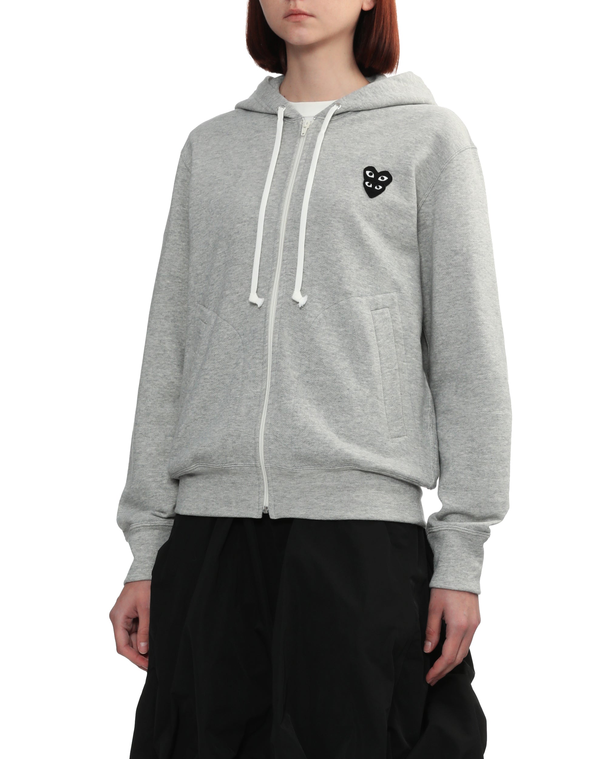 Logo embroidered zip-up jacket