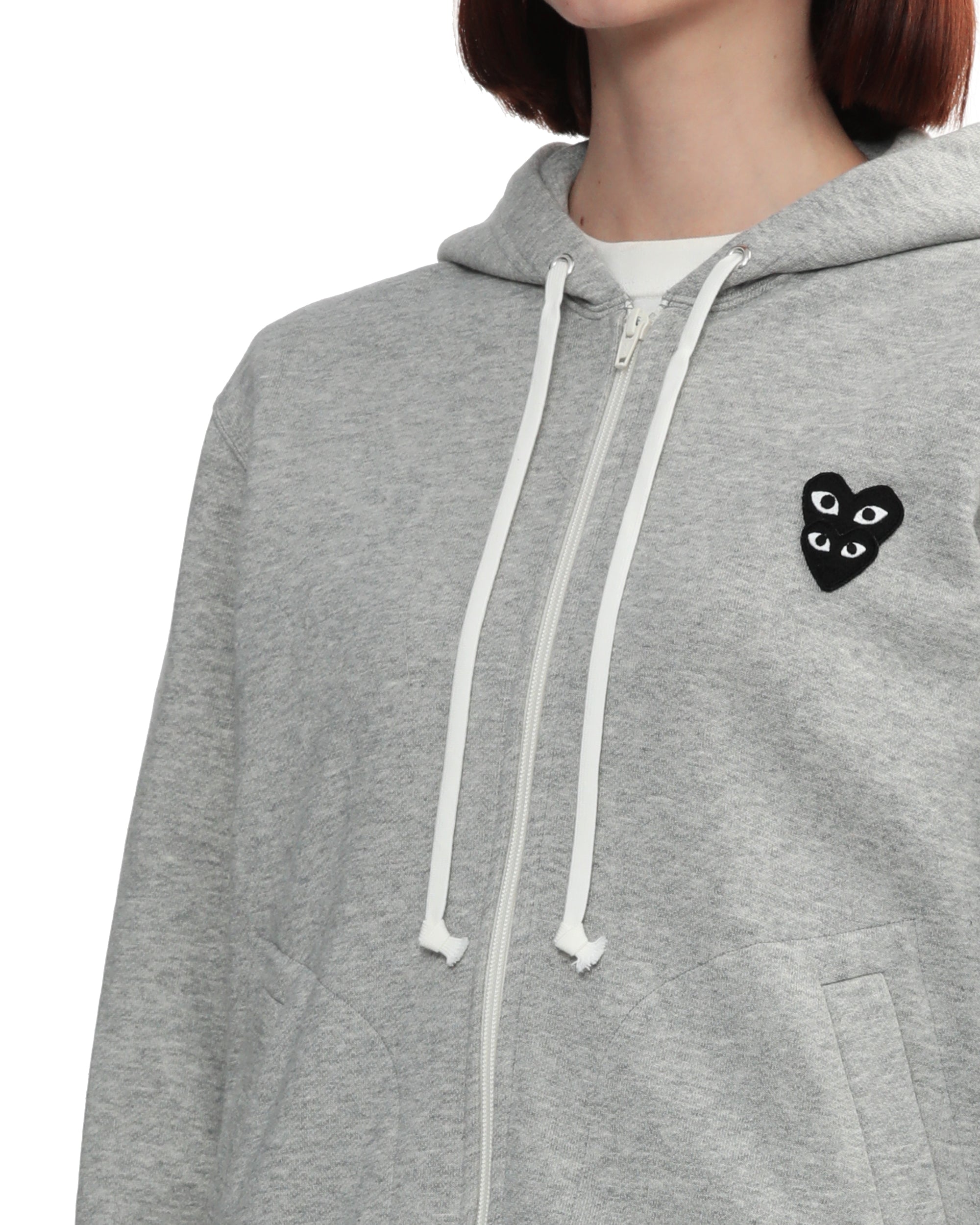 Logo embroidered zip-up jacket