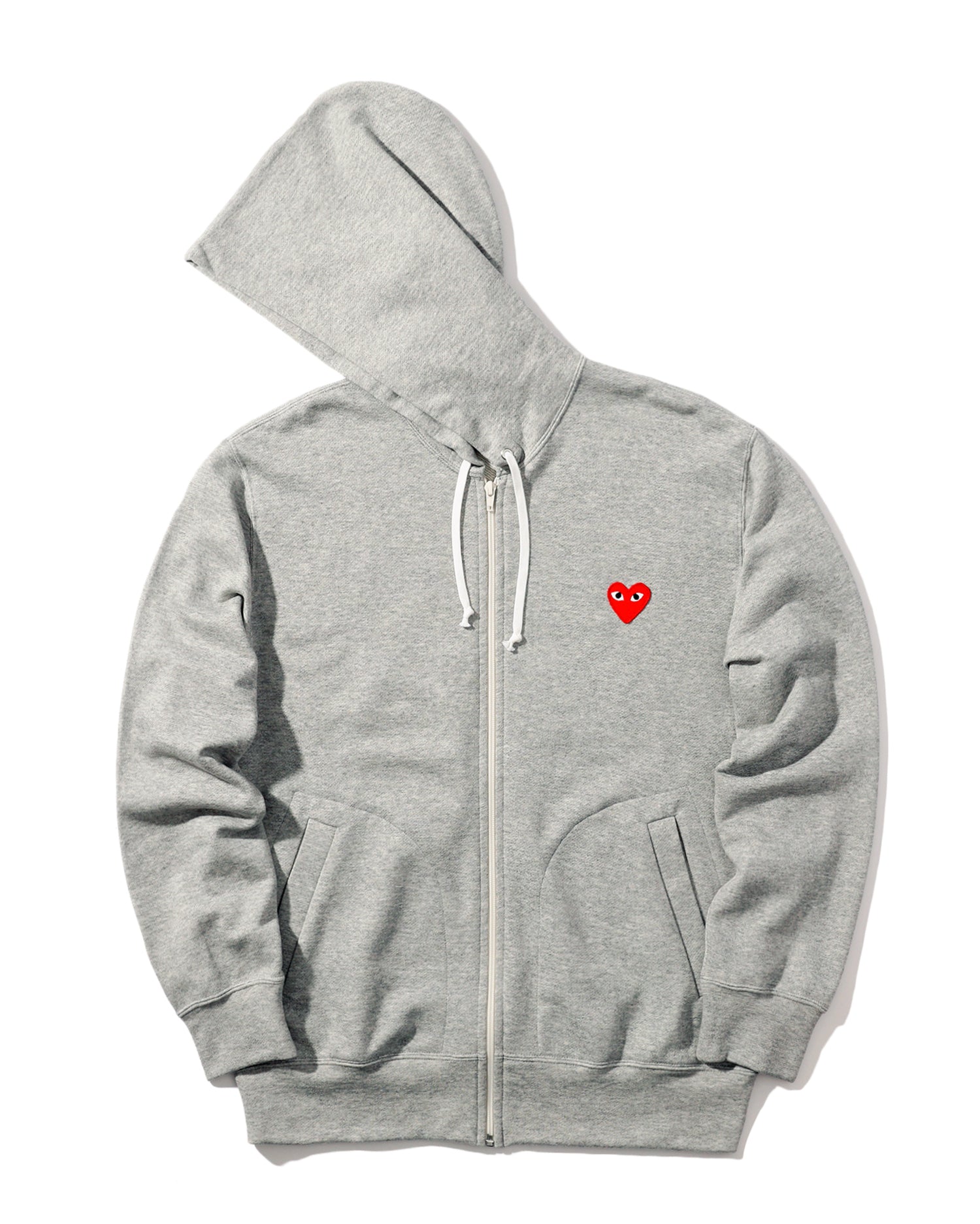 Heart logo zip hoodie