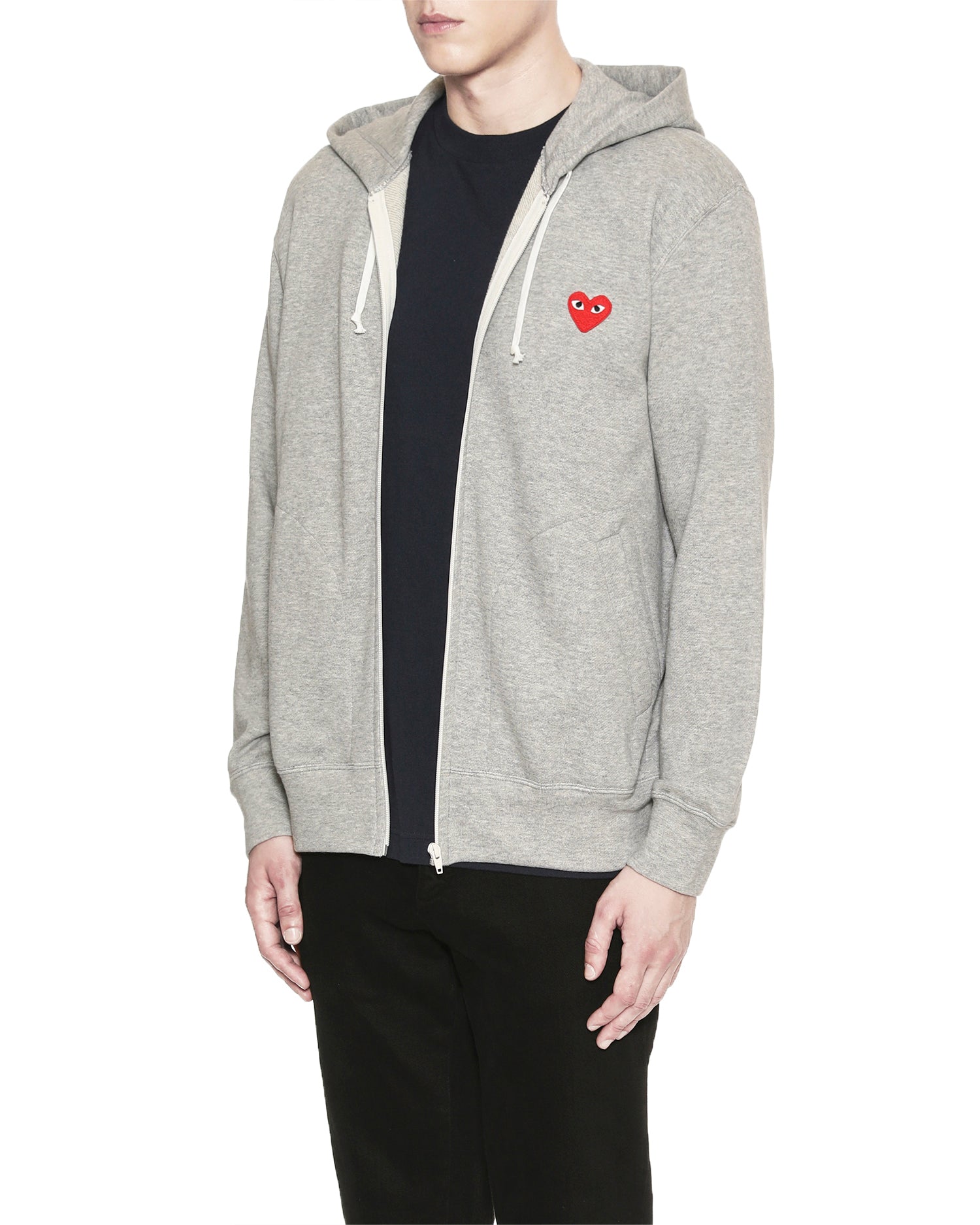 Heart logo zip hoodie