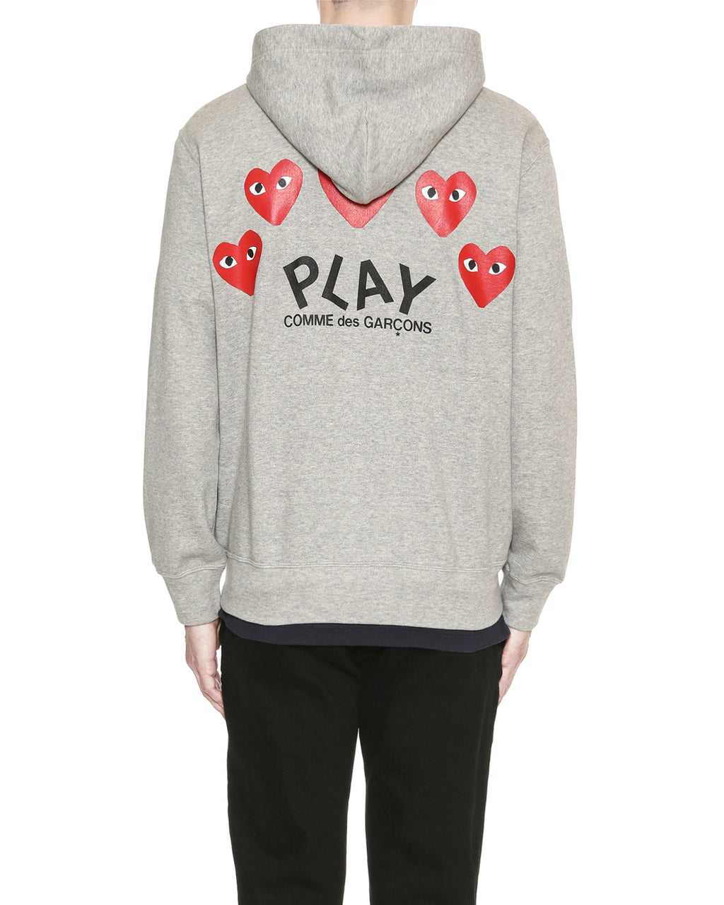 Heart logo zip hoodie