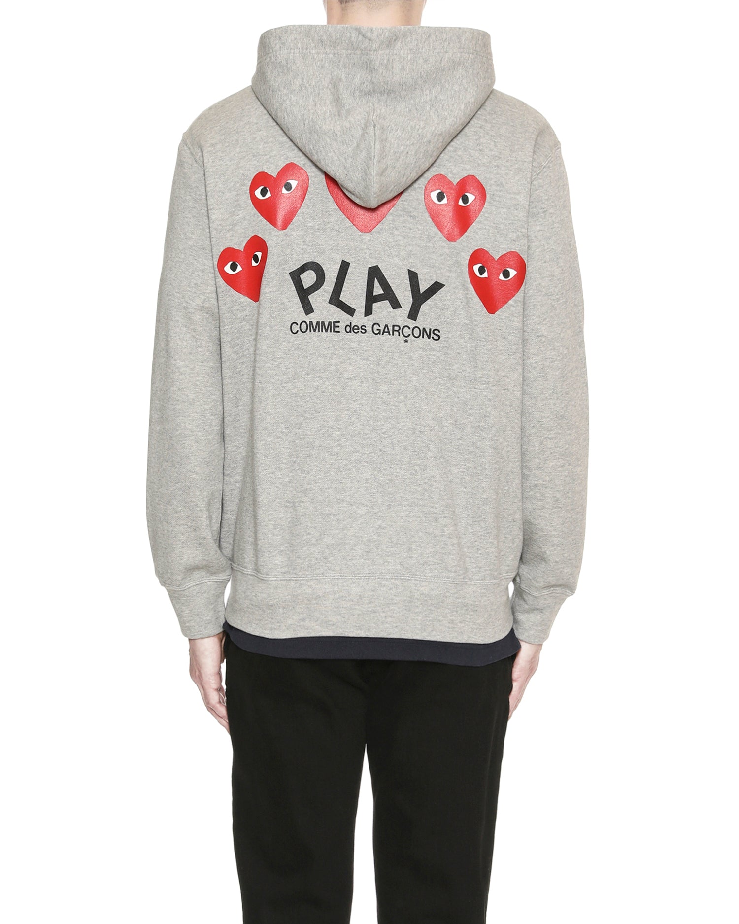 Heart logo zip hoodie