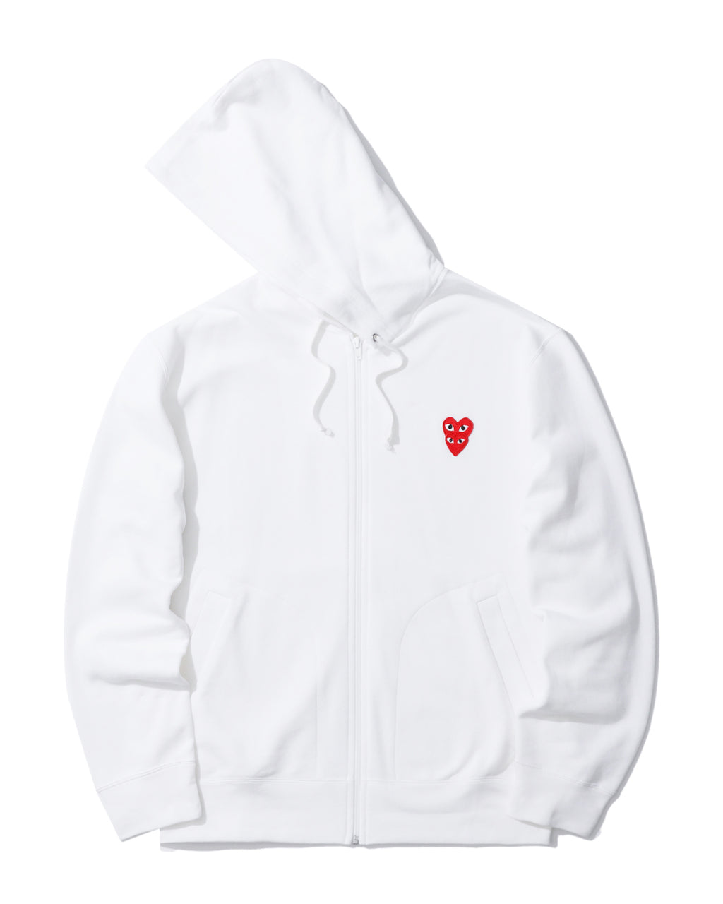 Double heart zip hoodie