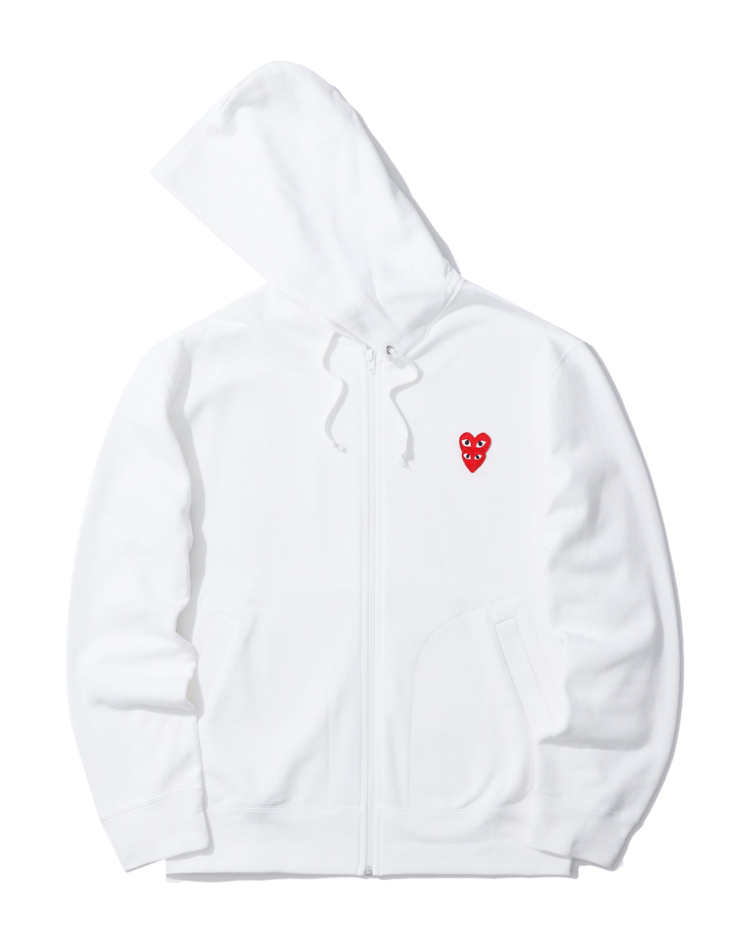 Double heart zip hoodie