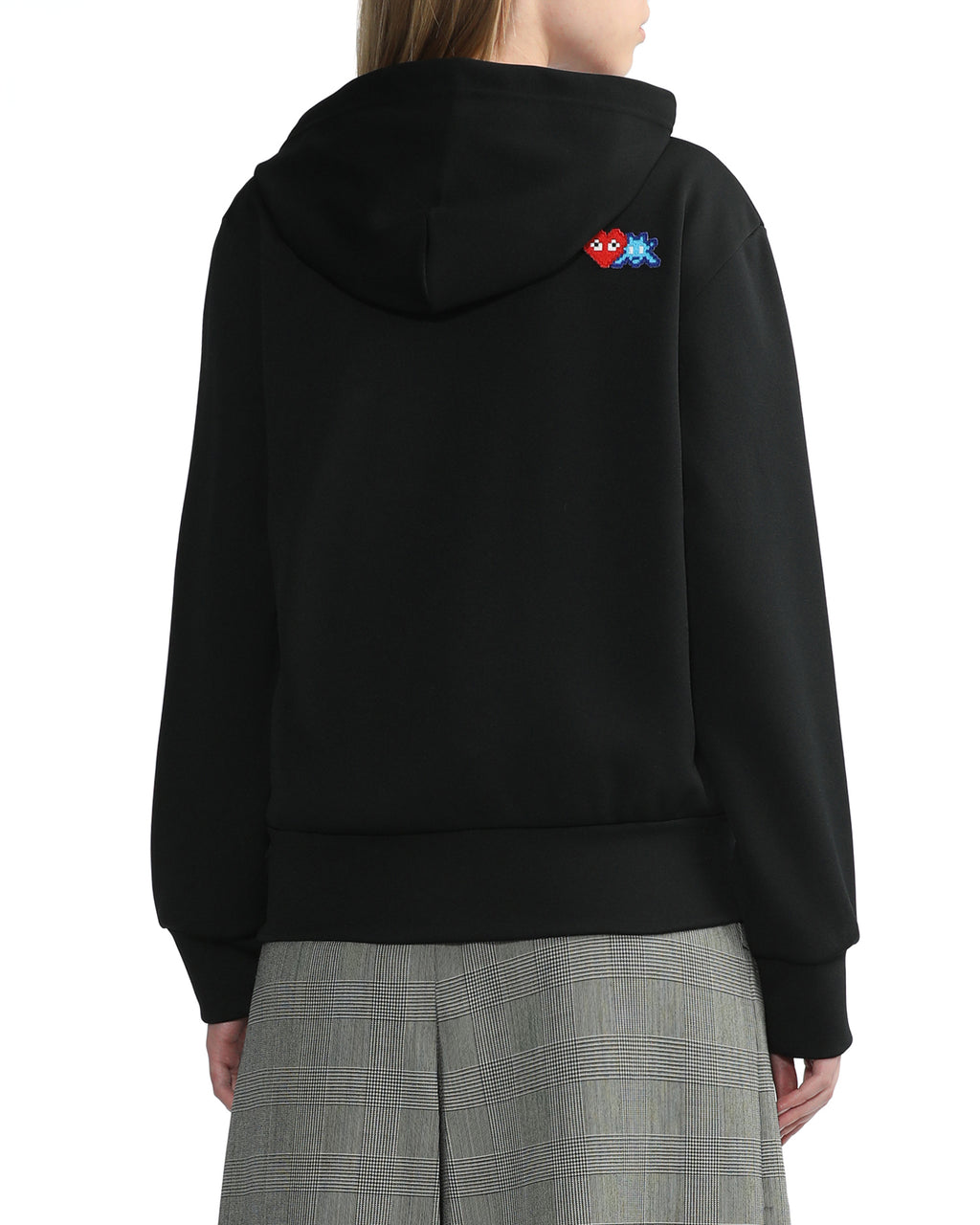 X INVADER zip-up hooded sweatshirt