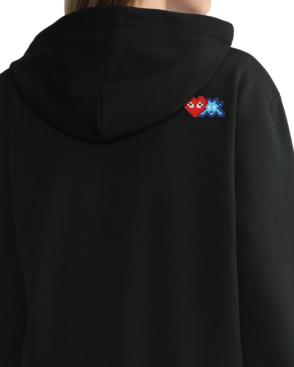 X INVADER zip-up hooded sweatshirt