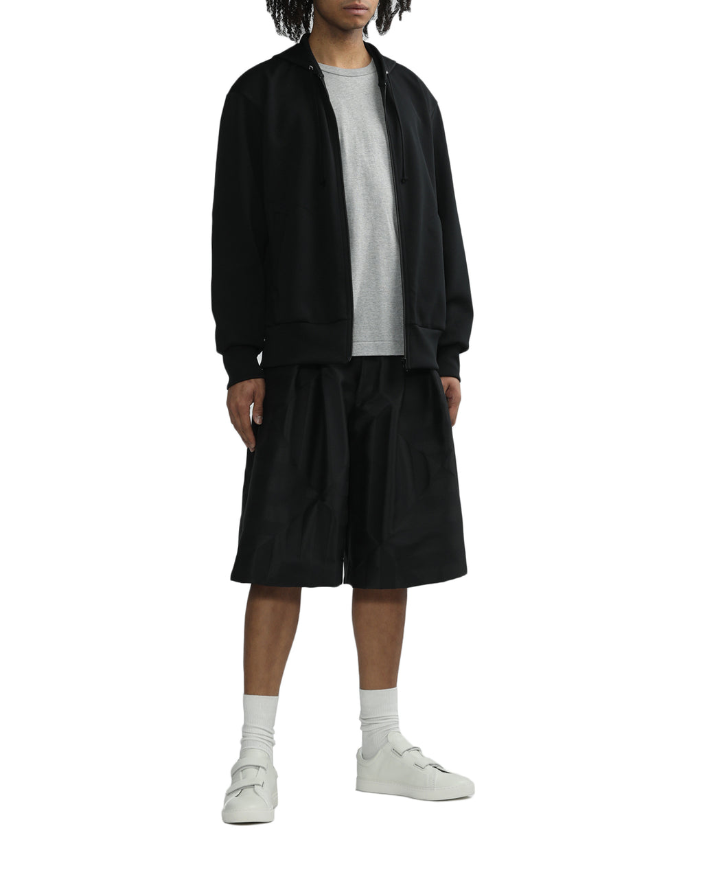X INVADER zipped hoodie