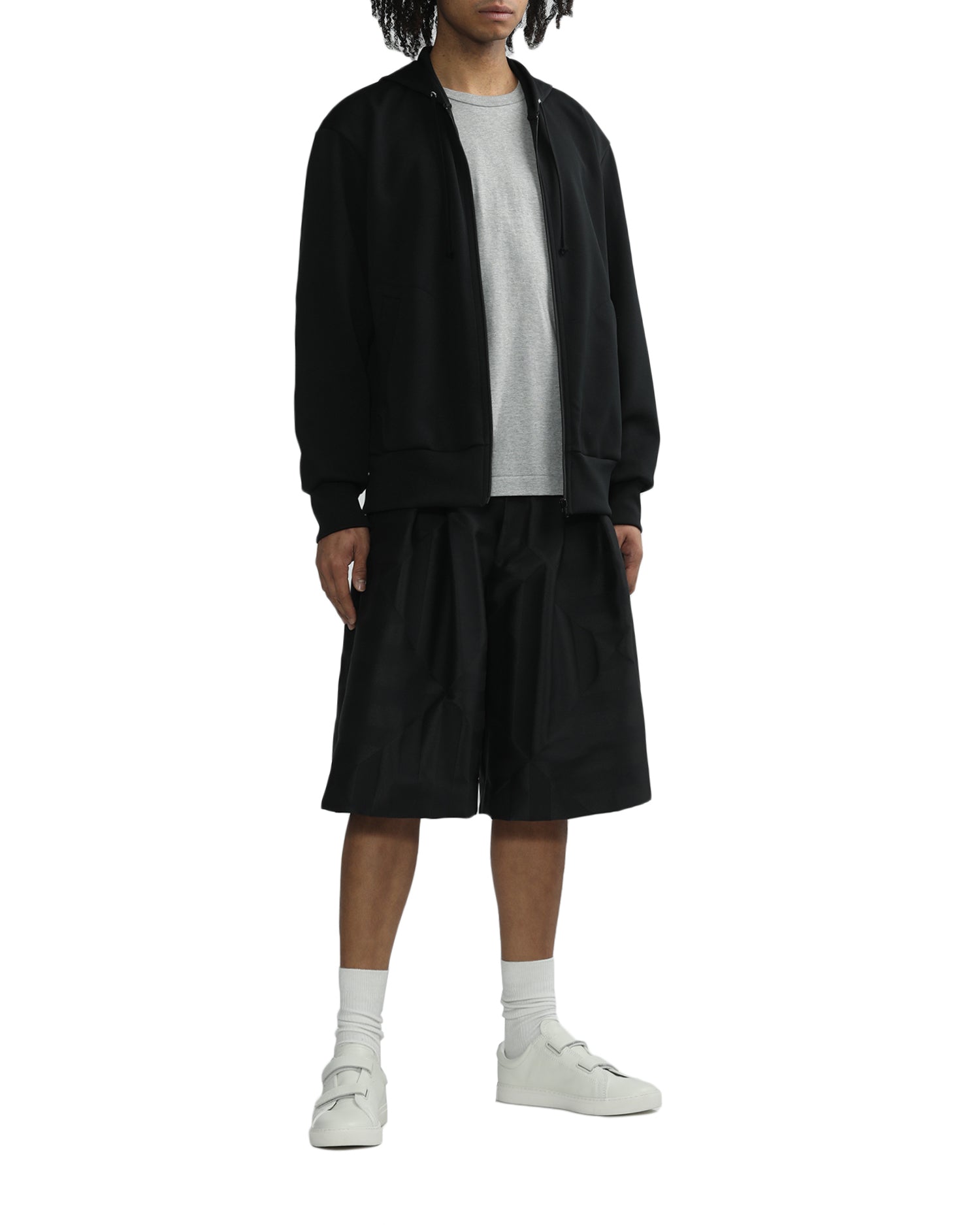 X INVADER zipped hoodie