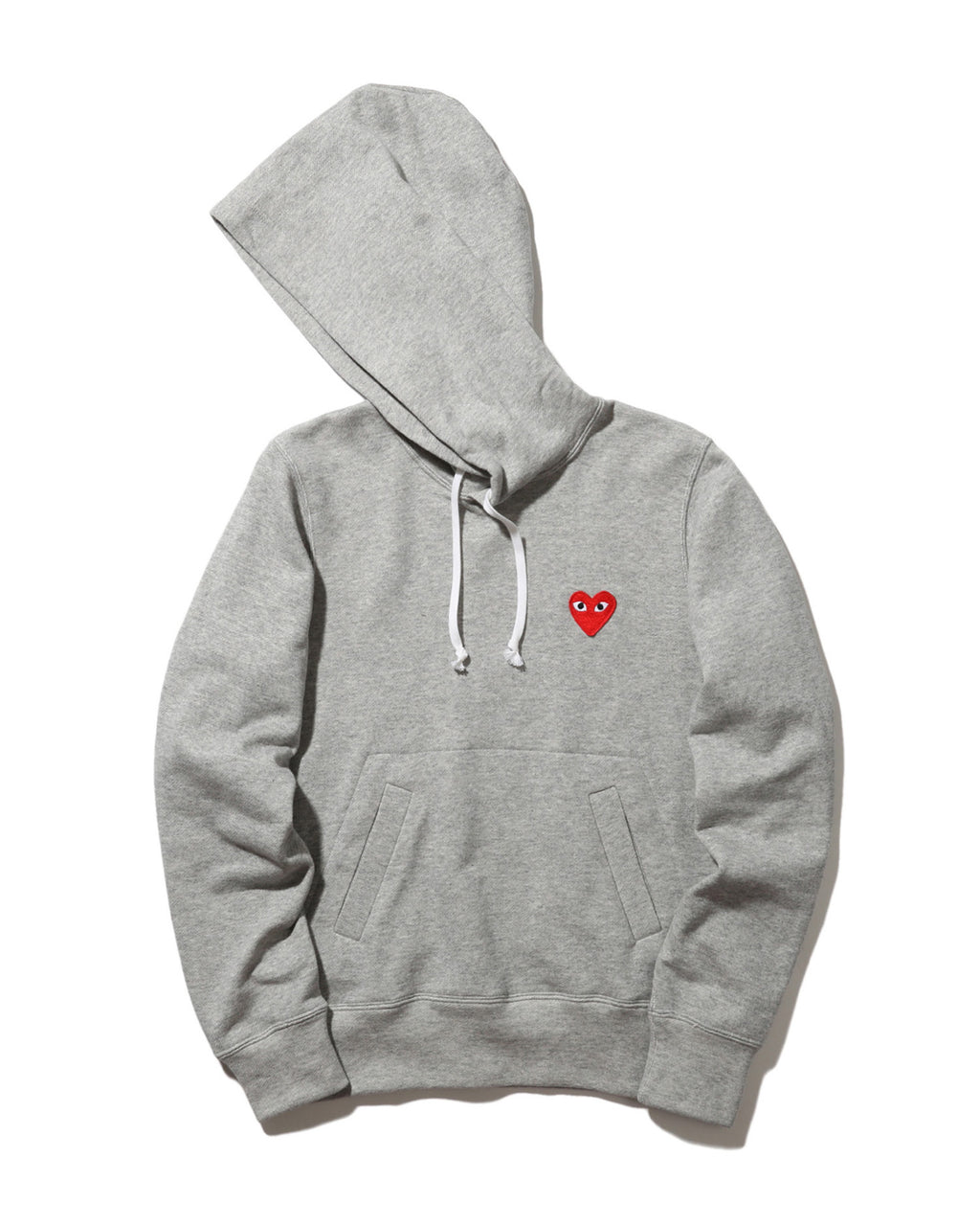 Heart logo cotton hoodie