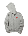 Heart logo cotton hoodie