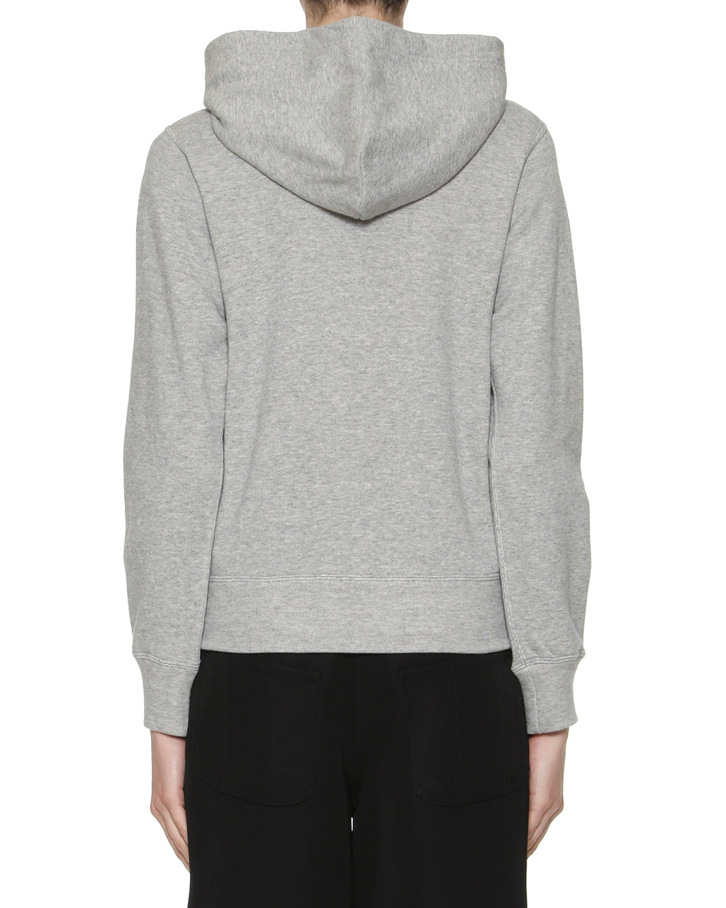 Heart logo cotton hoodie