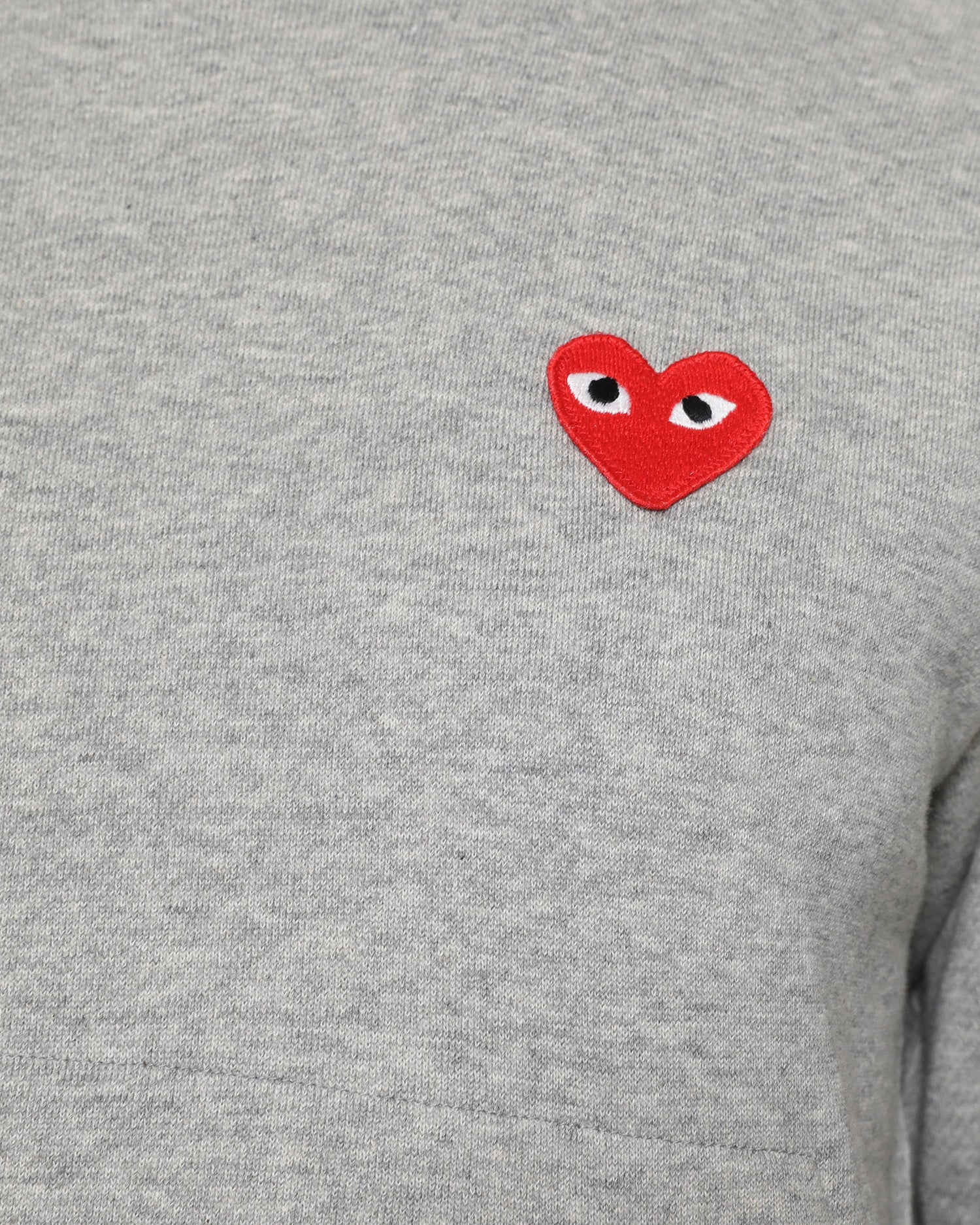 Heart logo cotton hoodie