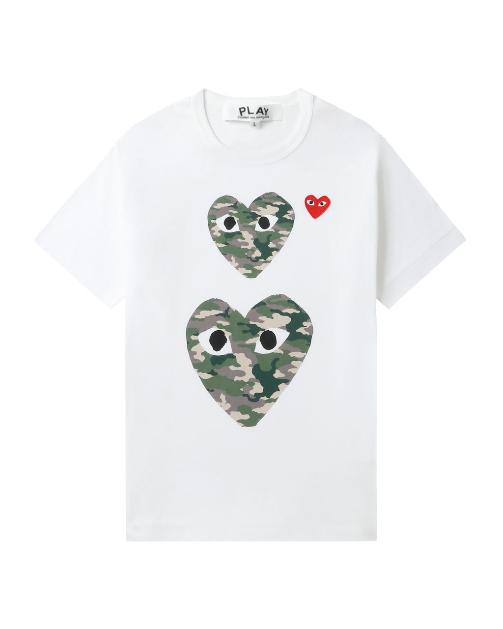 Double camo heart tee