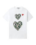 Double camo heart tee