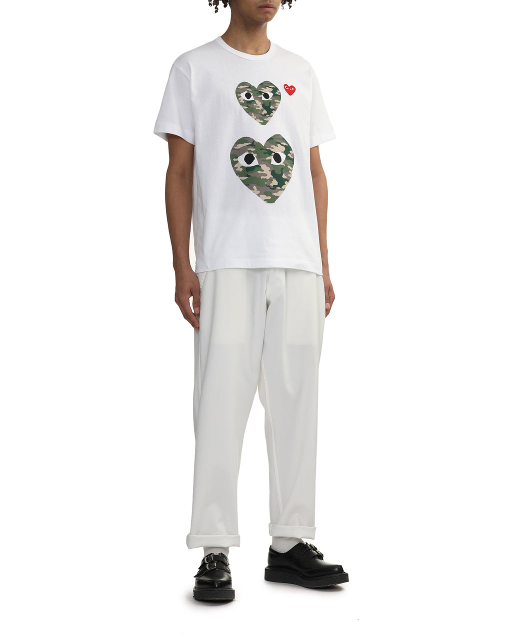 Double camo heart tee
