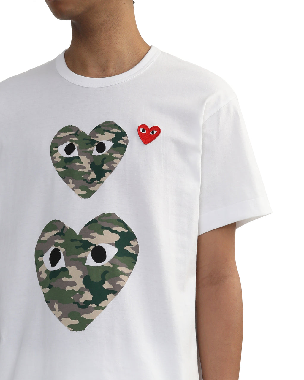 Double camo heart tee