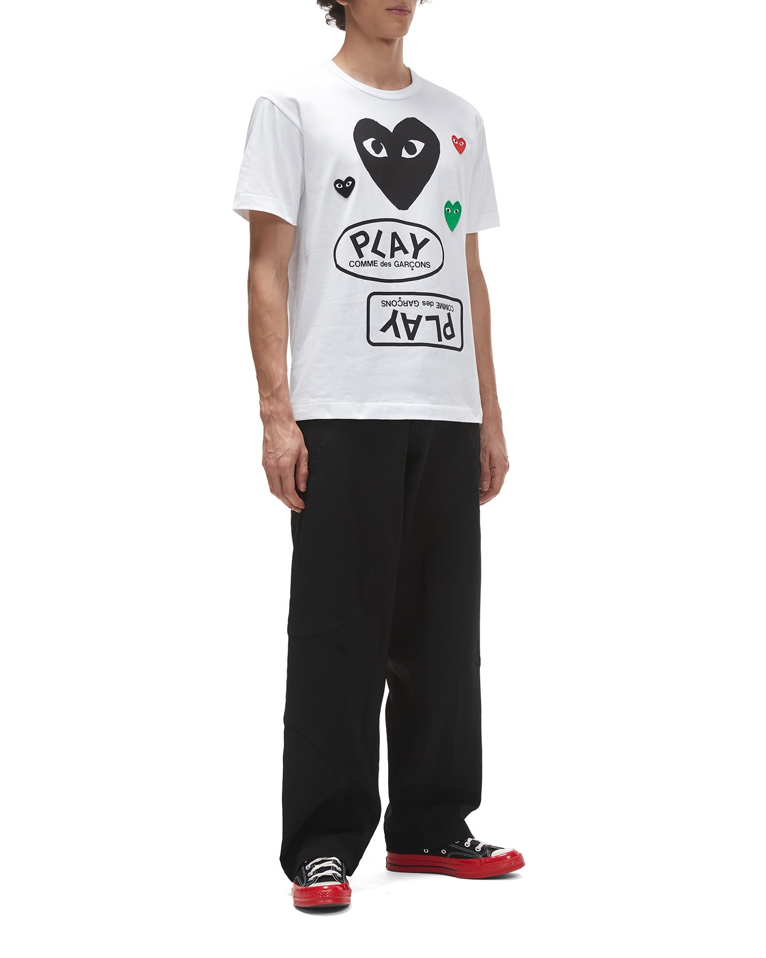 Multiple logo tee