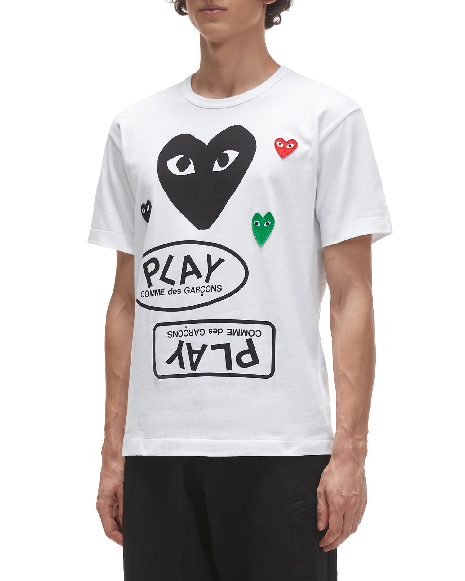 Multiple logo tee