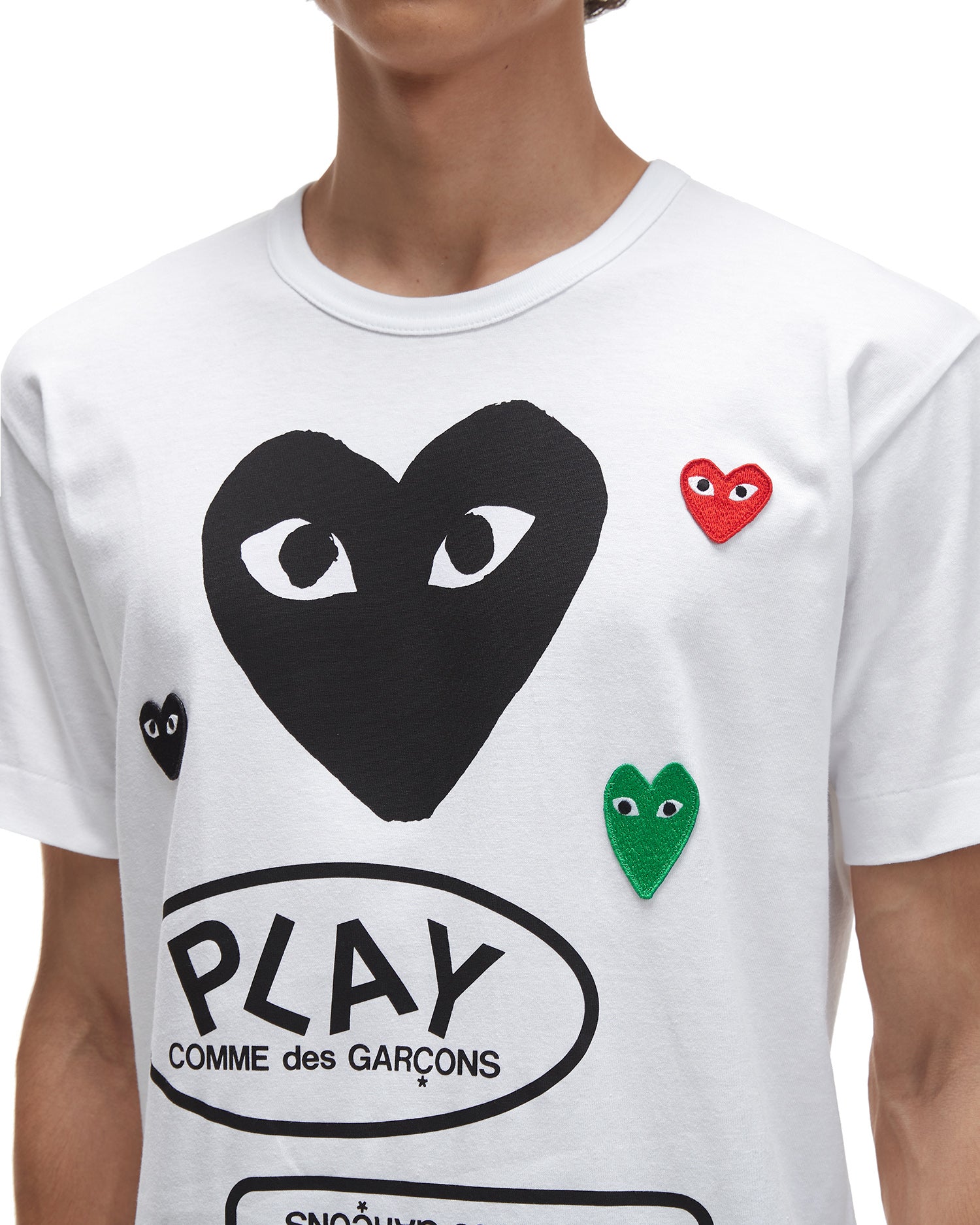 Multiple logo tee
