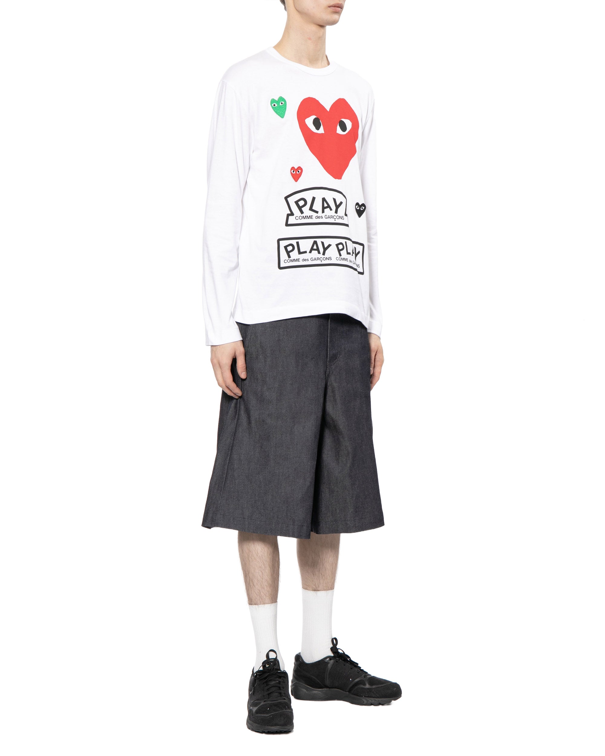 Heart print tee