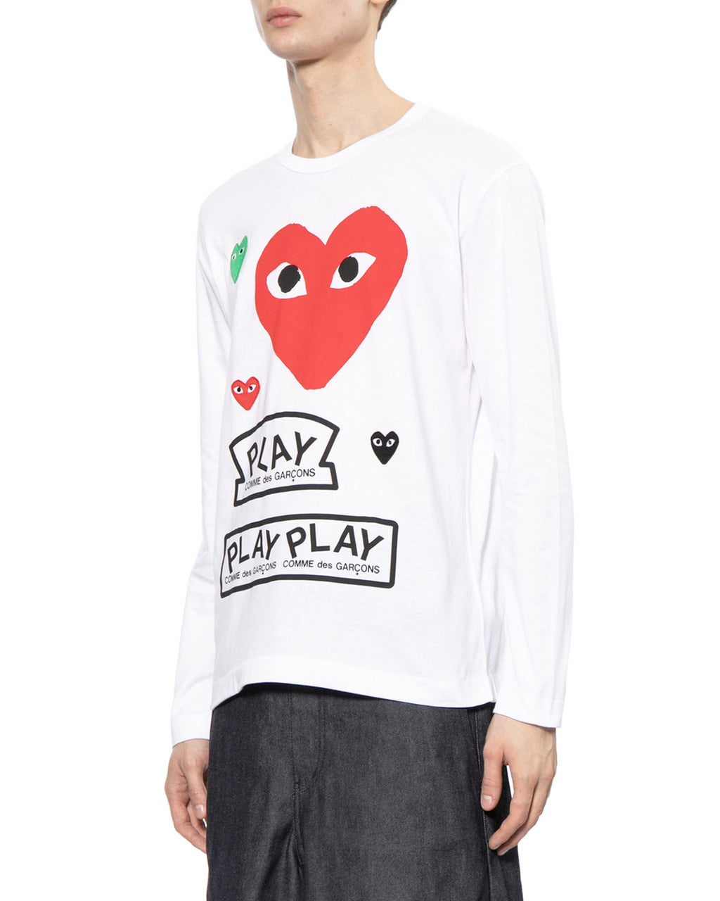 Heart print tee
