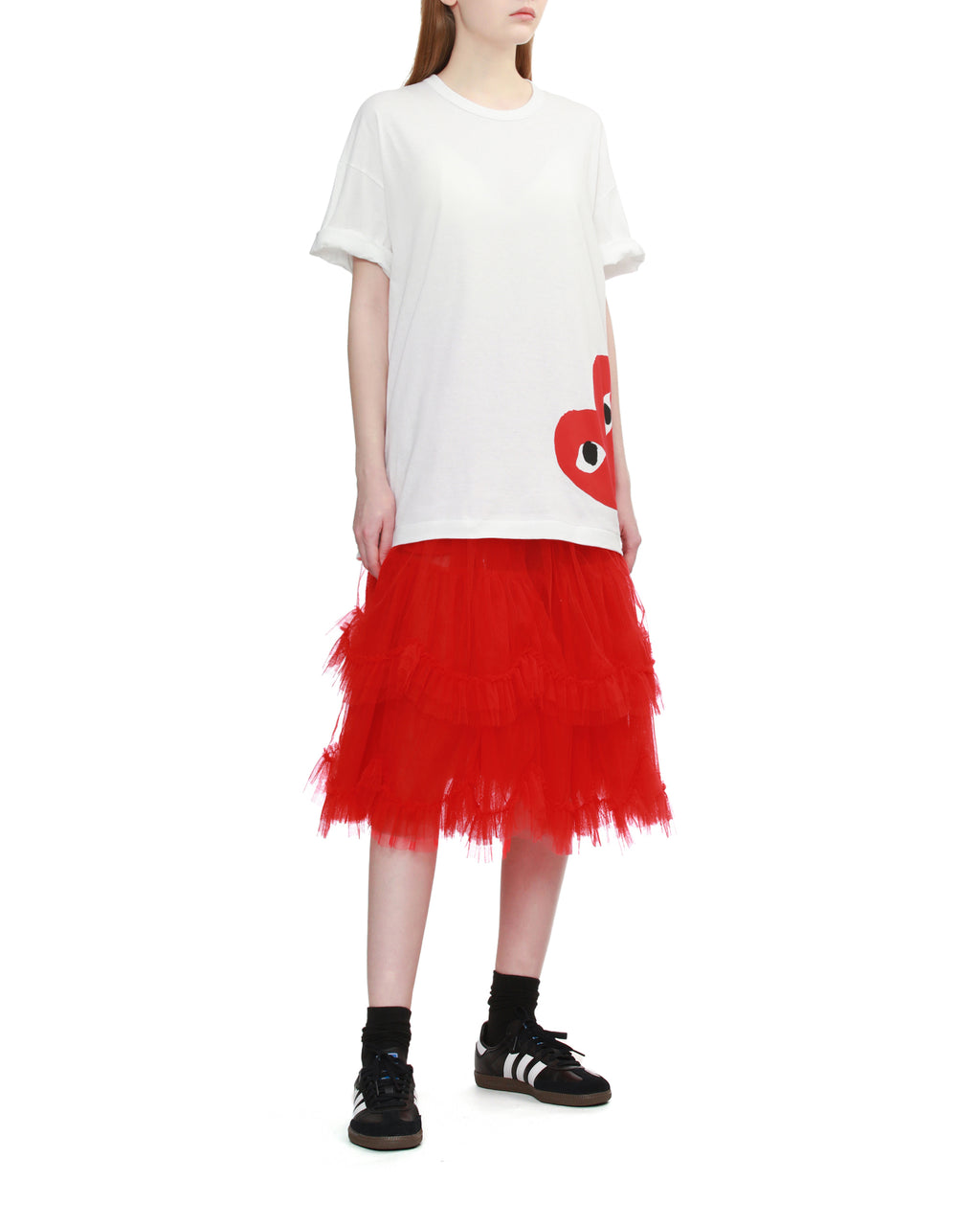 Oversized heart logo tee