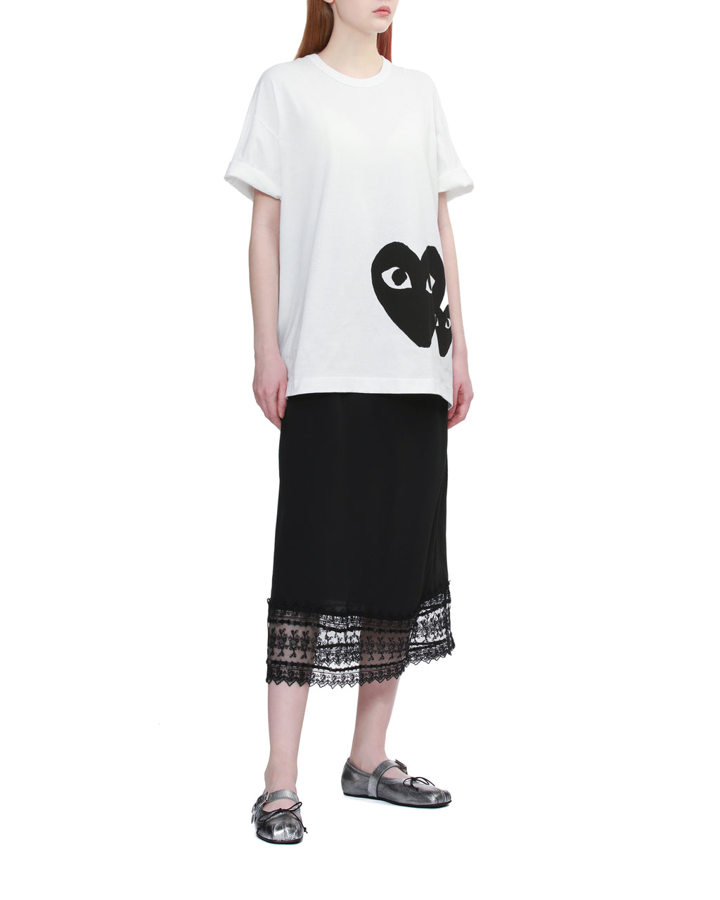 Oversized heart logo tee