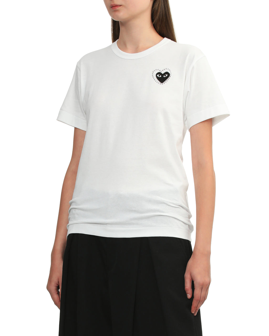 Rhinestone embellished heart tee